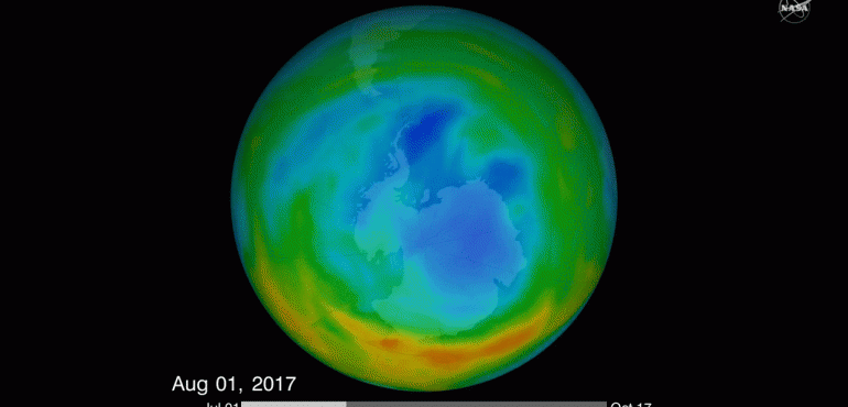The Hole in Earth’s Ozone Layer Is Healing